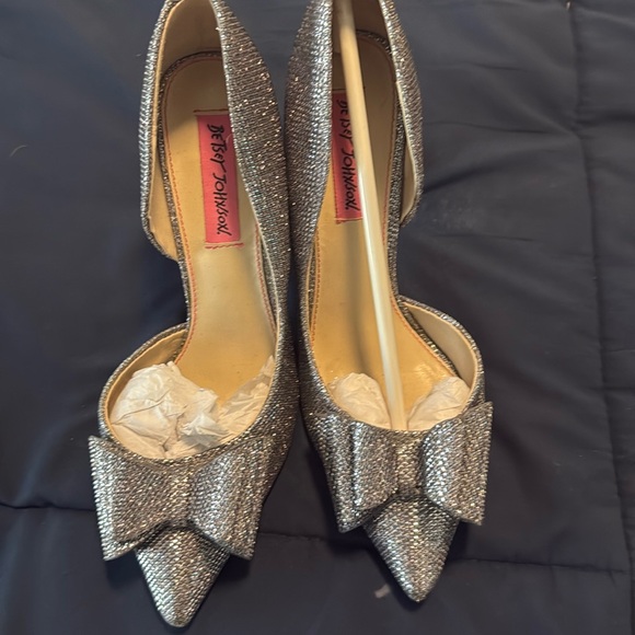 Betsey Johnson Shoes - Women Silver heels